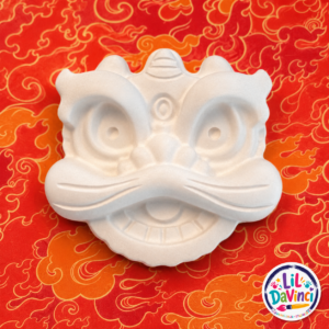 Dragon DIY Painting Kit showing examples of the unpainted designs